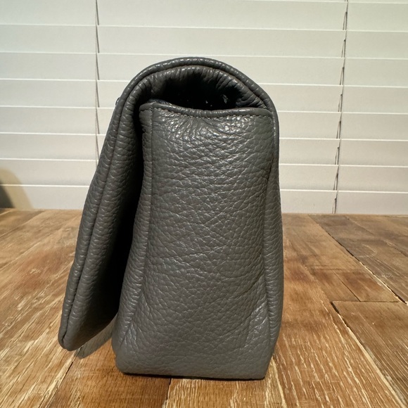 Caviar grey full single flap with navy leather lining designer bag by Virsa bag - Picture 14 of 14